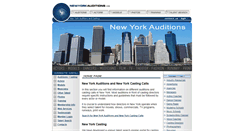 Desktop Screenshot of newyorkauditions.com